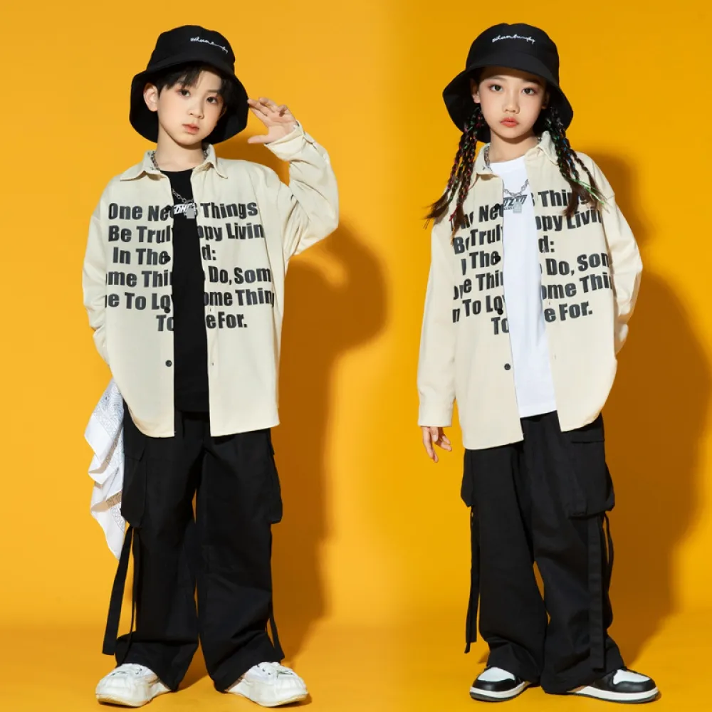 Abiti alla moda per bambini di danza di strada, abiti per ragazzi e ragazze, hip-hop alla moda e belli per bambini Hiphop Street