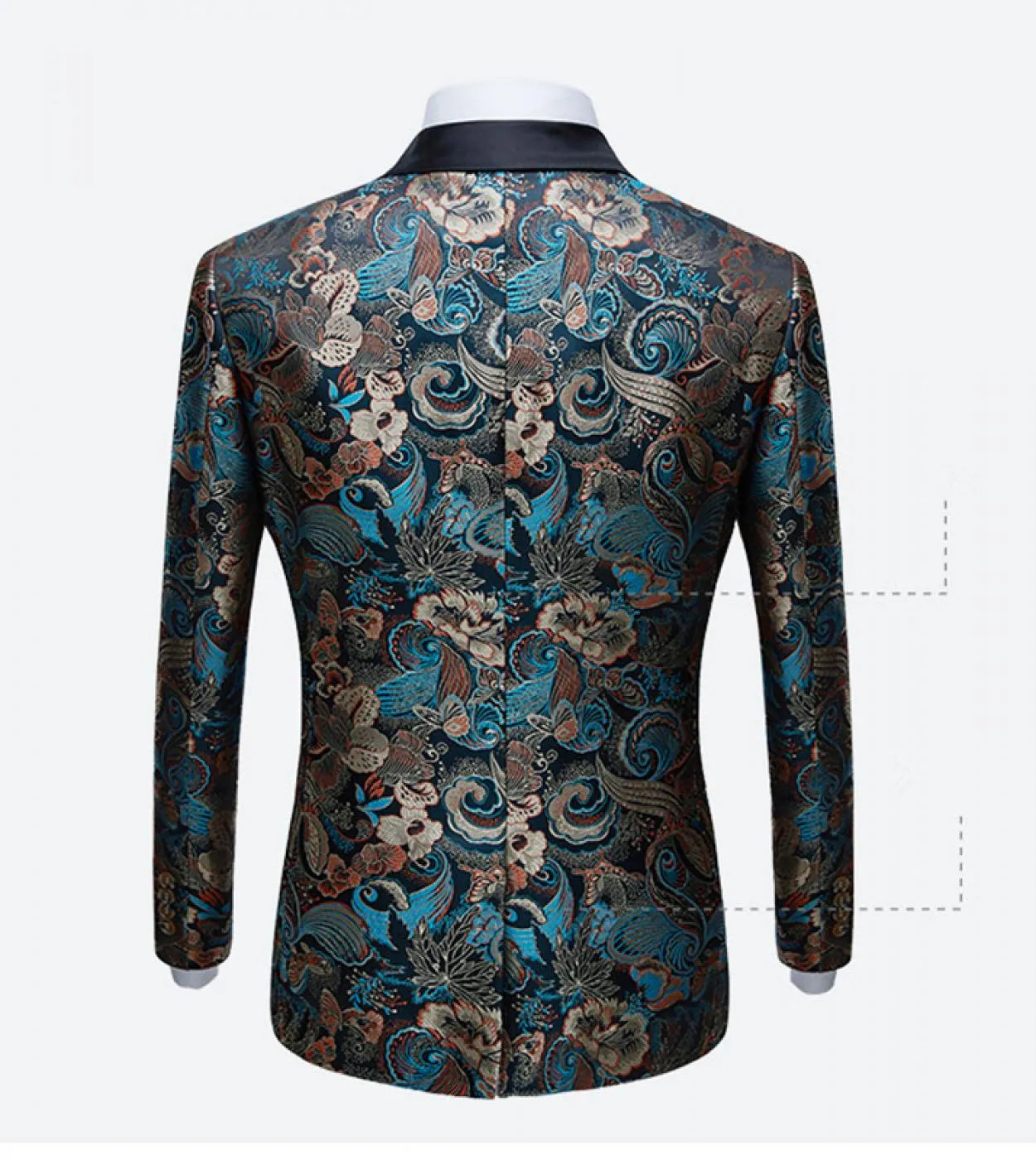 Blazer jacquard floreale Plyesxale per uomo New Spring Autunno Mens Blazer da festa Blazer da uomo di lusso Stage Prom Q82