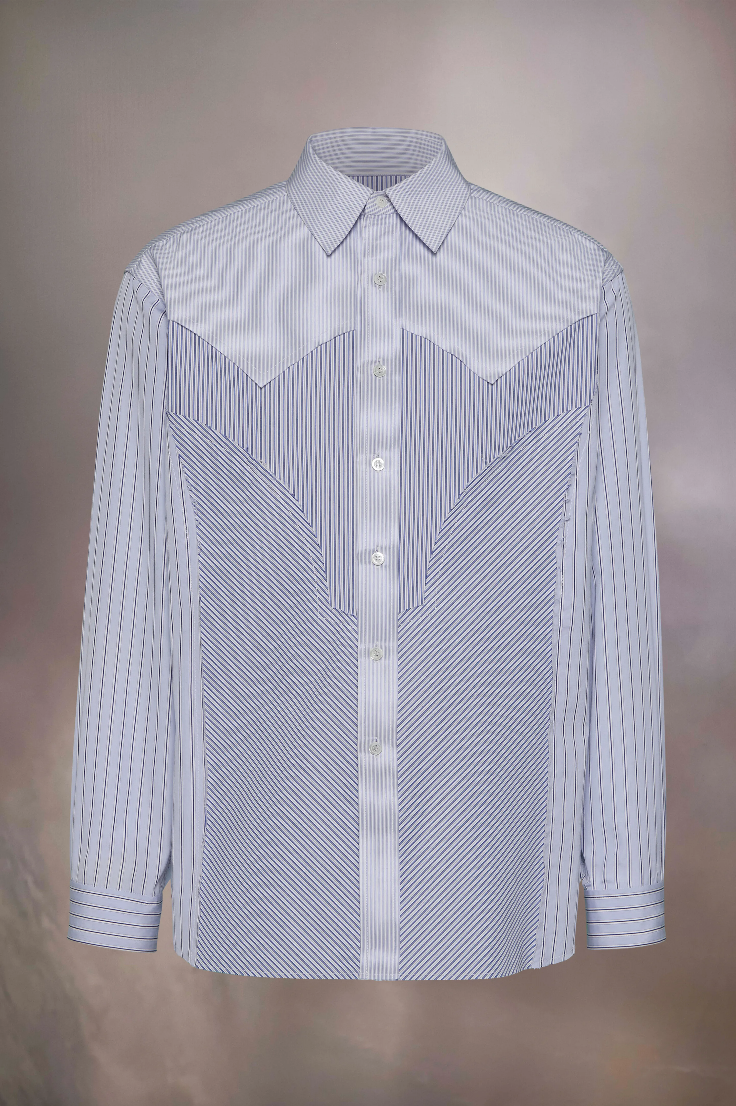 Camicia a righe con carré