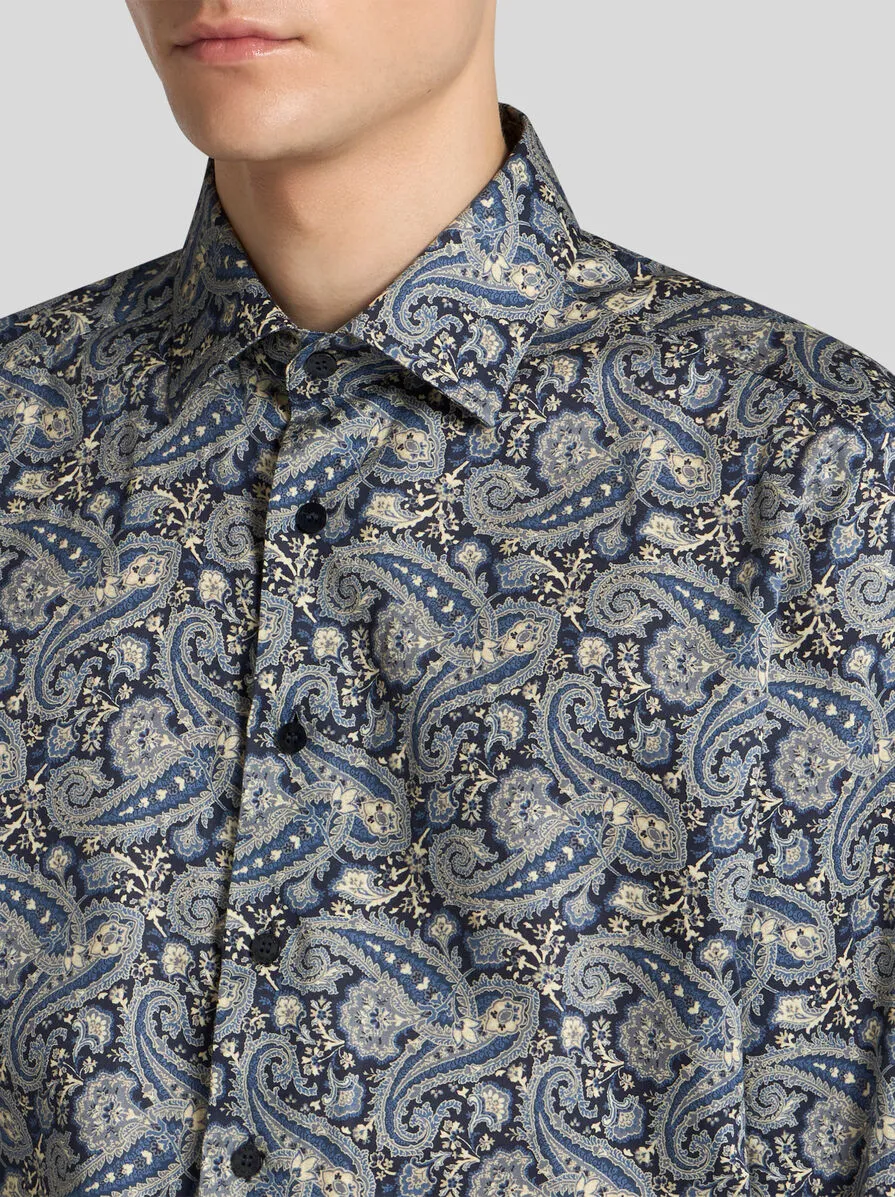 CAMICIA IN COTONE PAISLEY FLOREALE