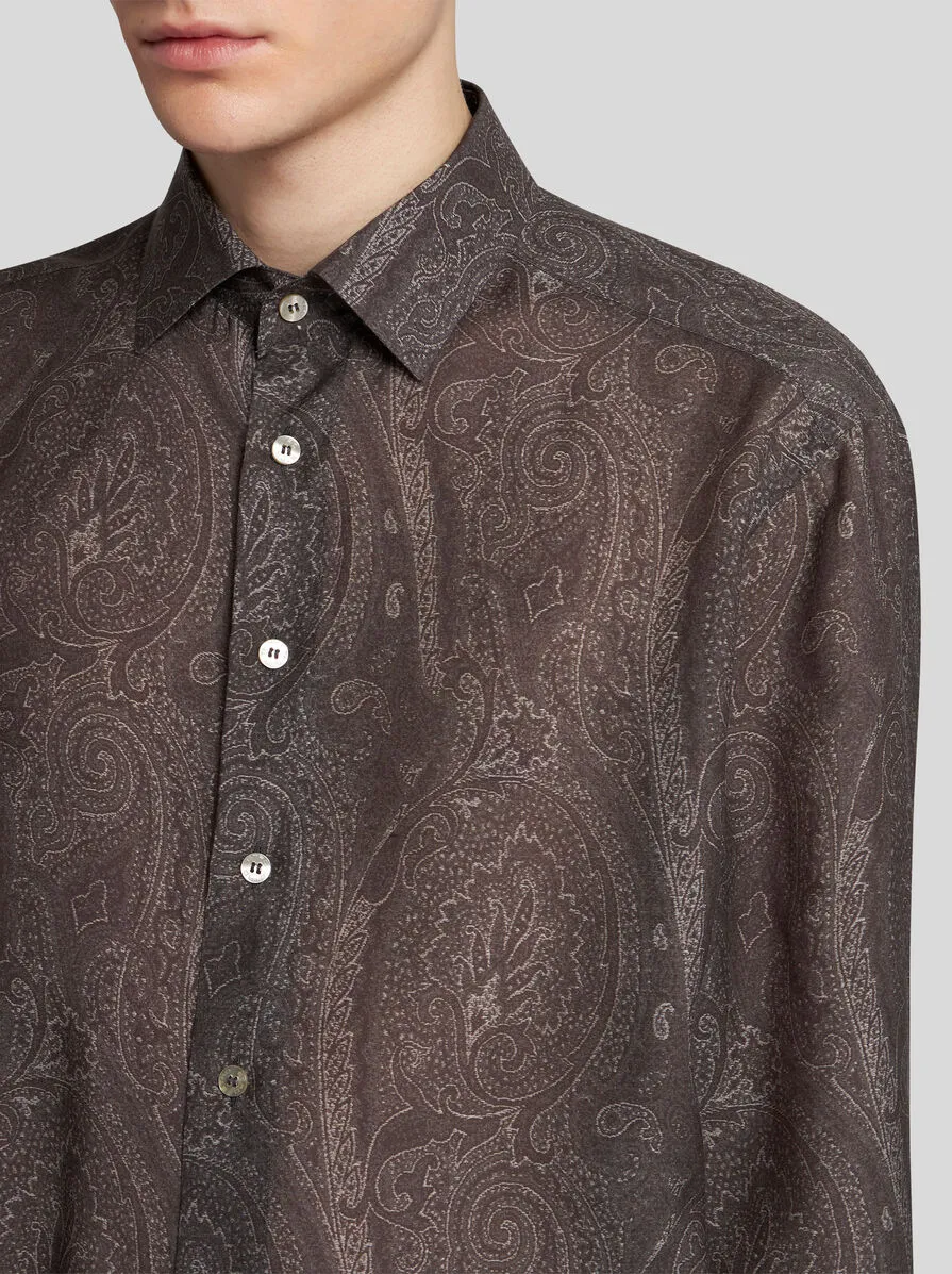 CAMICIA PAISLEY IN SETA