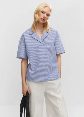 Camicia righe maniche corte