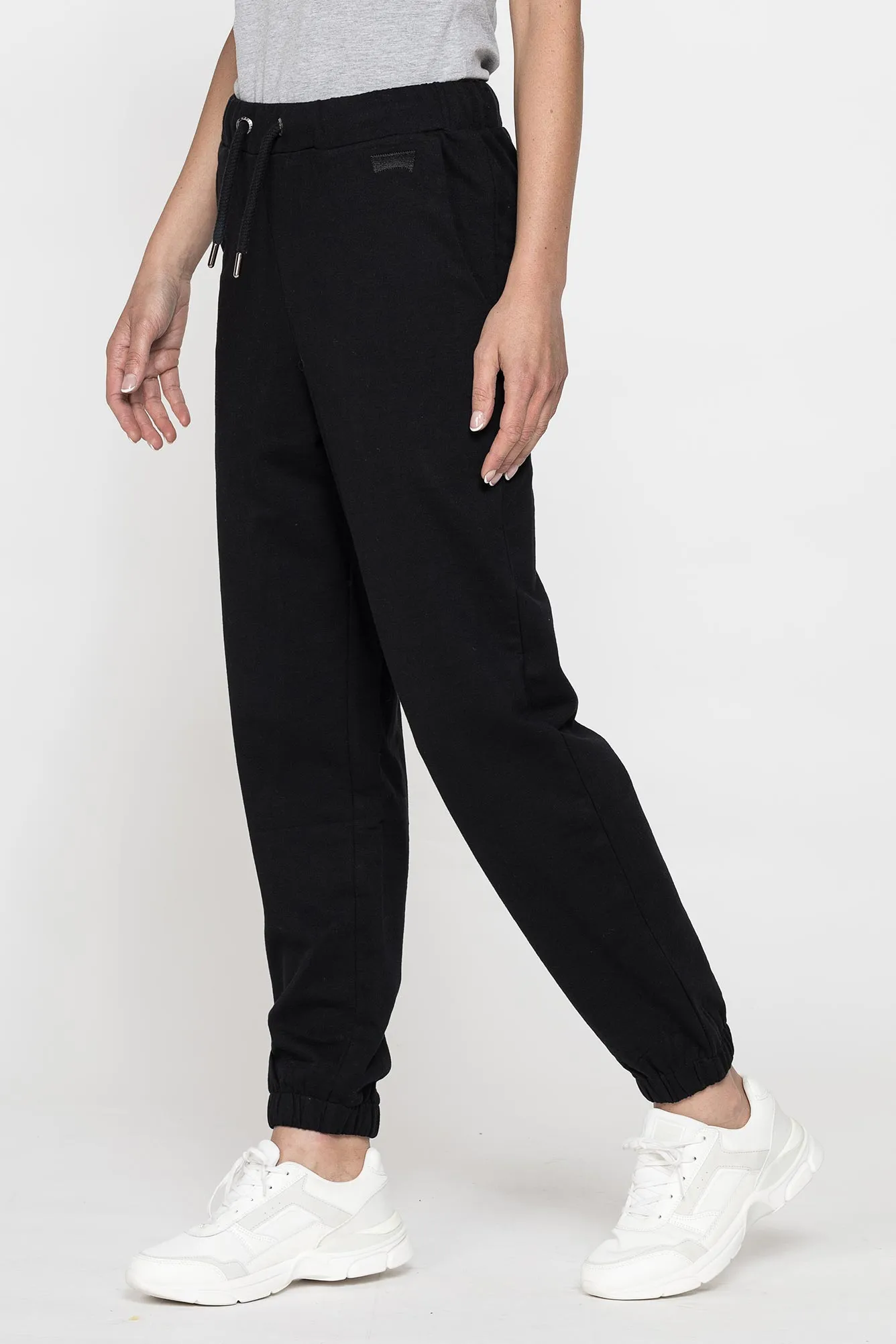 Carrera  ---------    ------------Pantalone felpato fit oversize - Nero