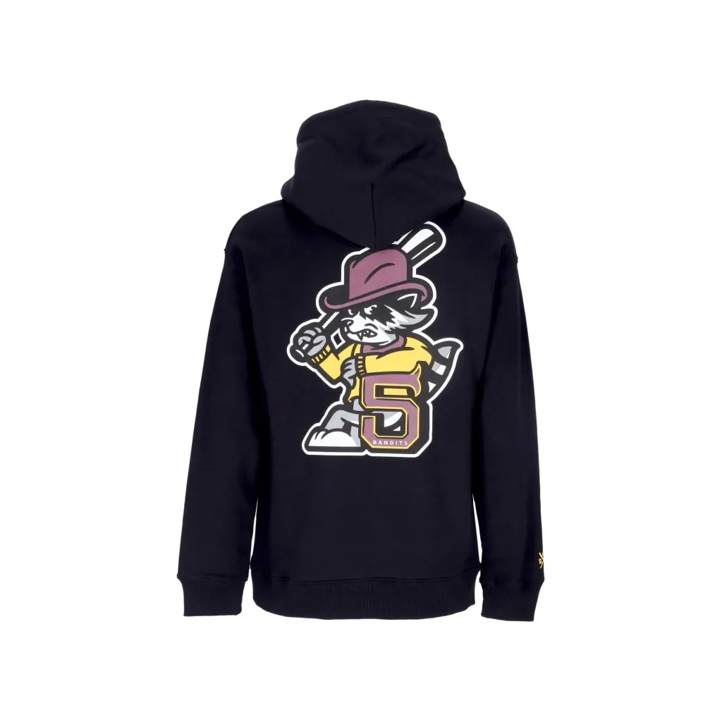 felpa cappuccio uomo bandits hoodie BLACK