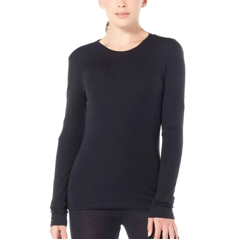 Intimo ICEBREAKER Merino 175 Everyday Ls Crewe (Black) Donna