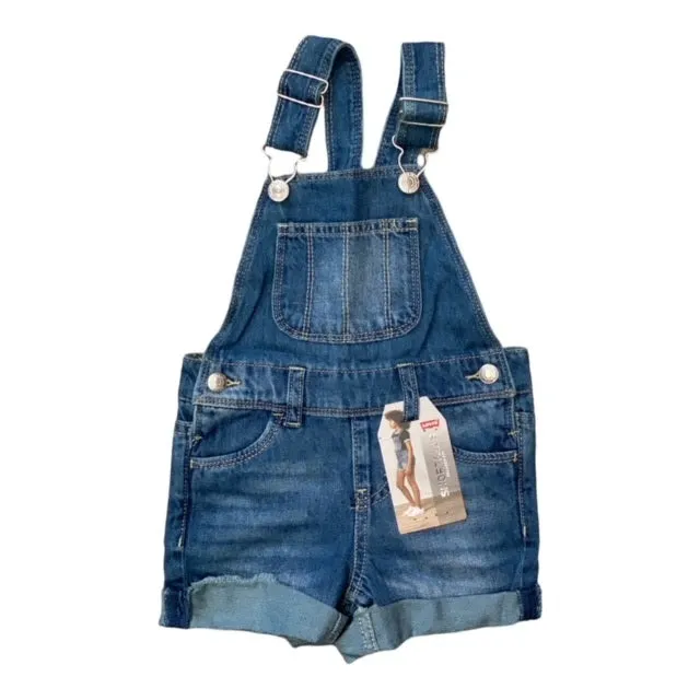 Levi's Kids children's denim overalls 4EE380 MA5 medium blue