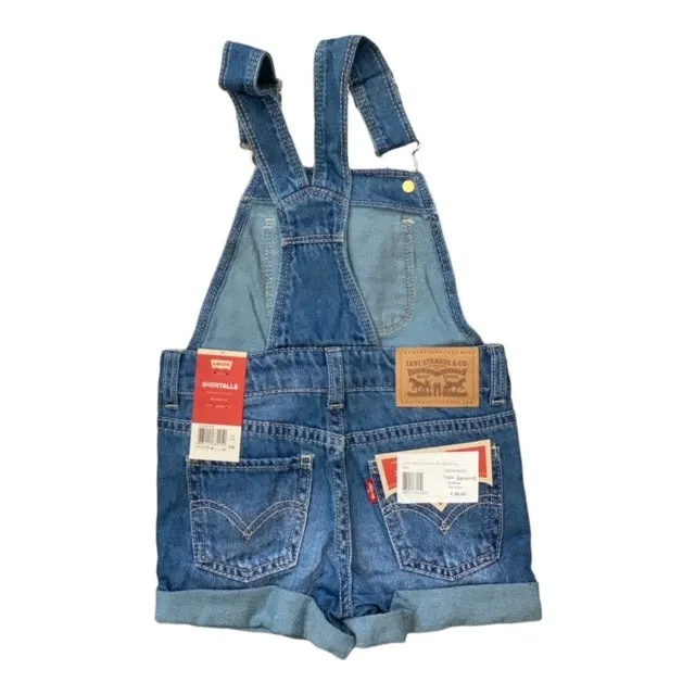 Levi's Kids children's denim overalls 4EE380 MA5 medium blue