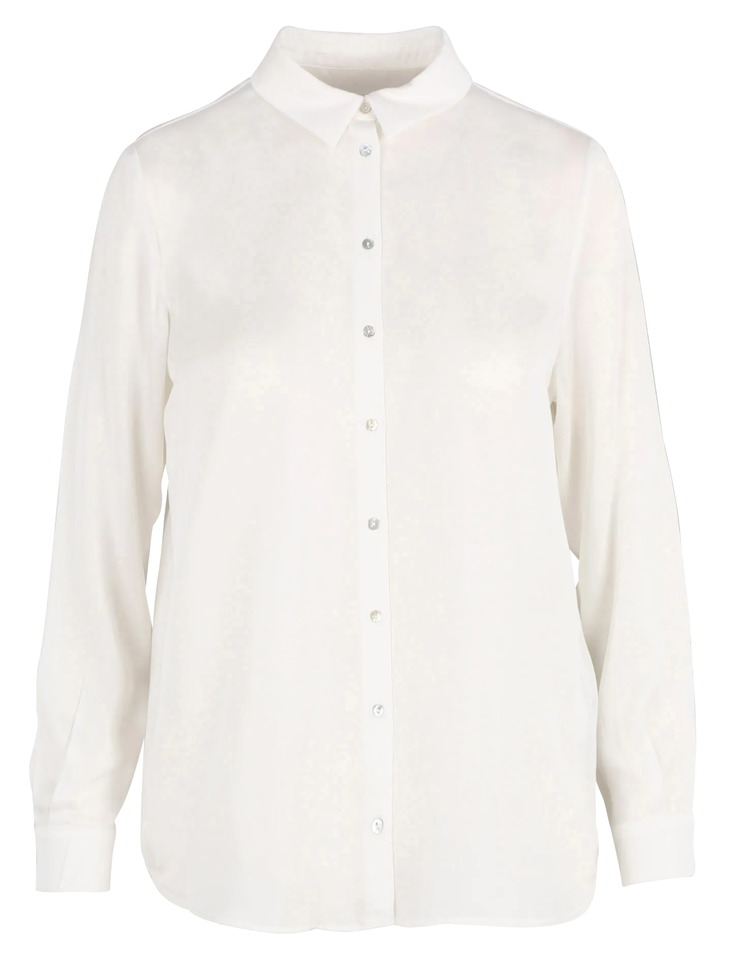  MAISON 123   CARLA - Camicia collo classico satinata | Bianco