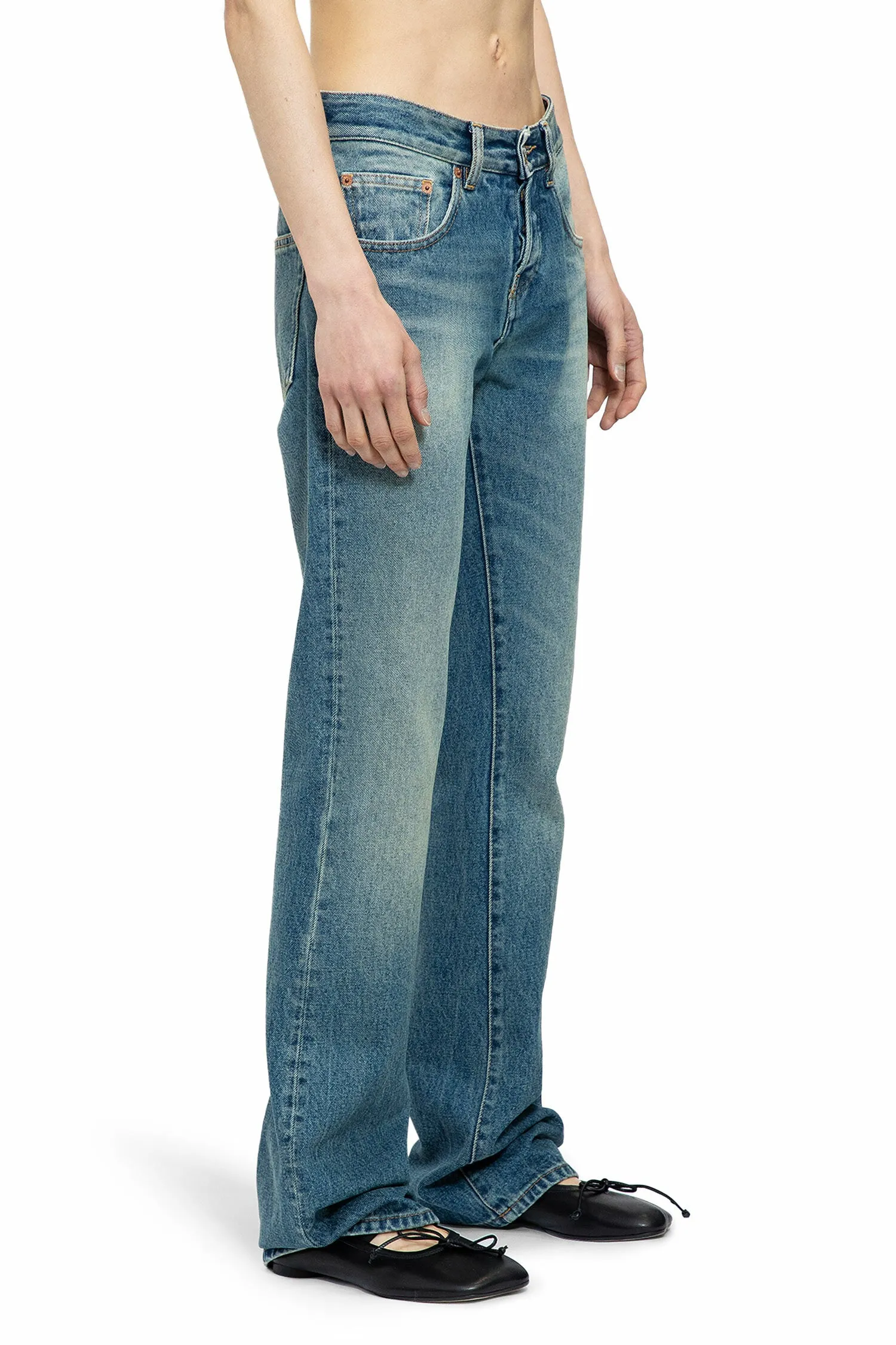 mm6 maison margiela  5 pocket bootcut jeans 