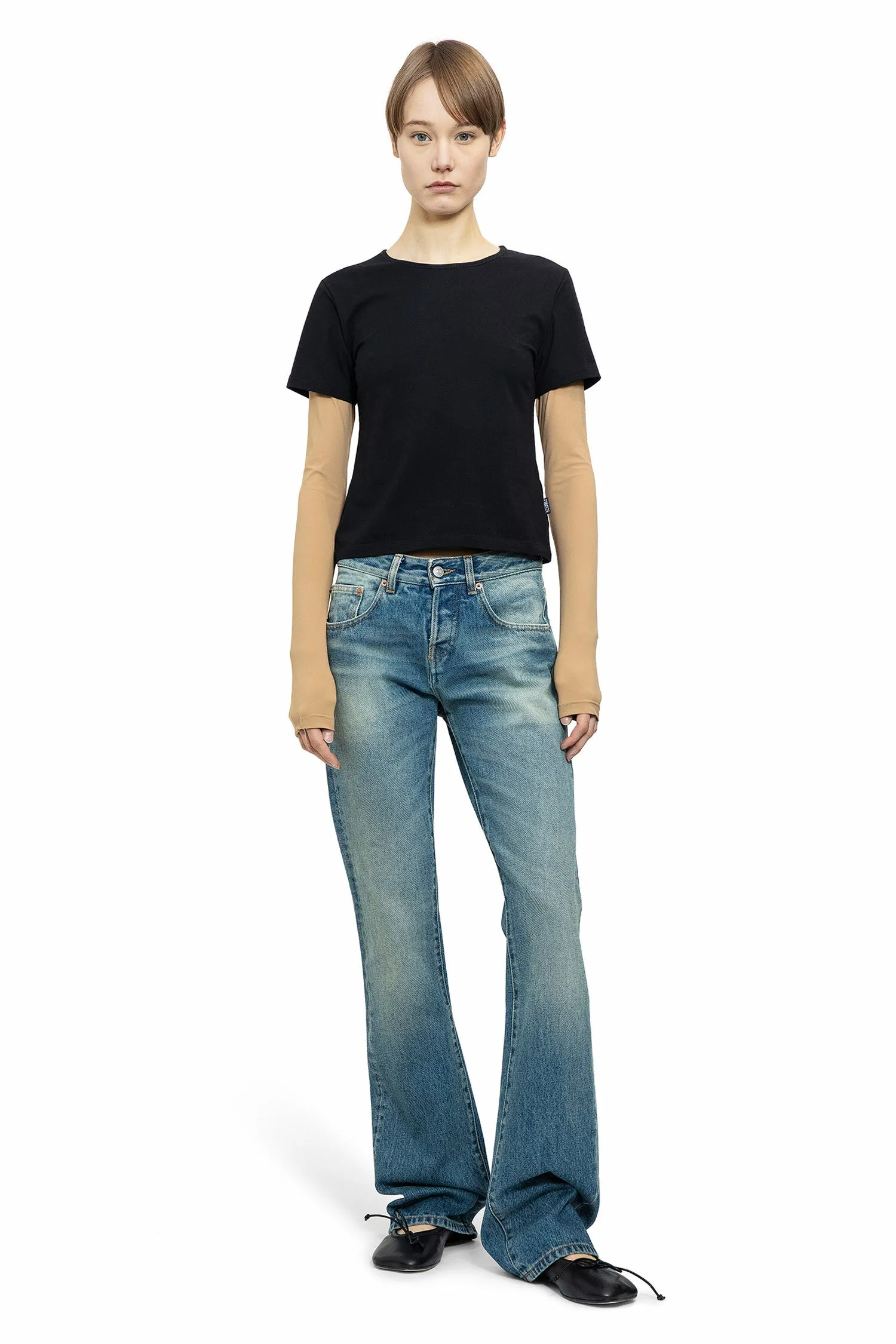 mm6 maison margiela  5 pocket bootcut jeans 