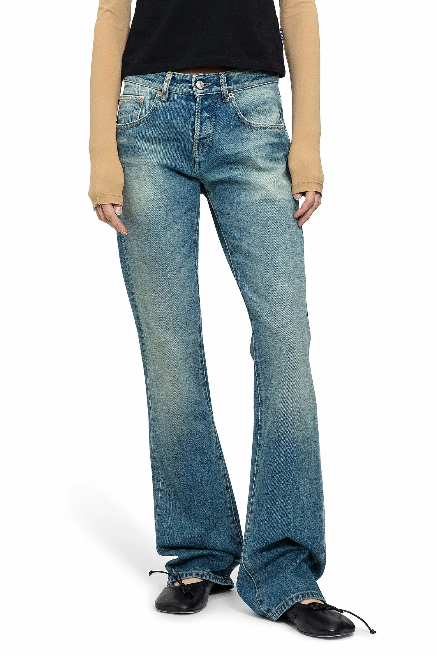 mm6 maison margiela  5 pocket bootcut jeans 