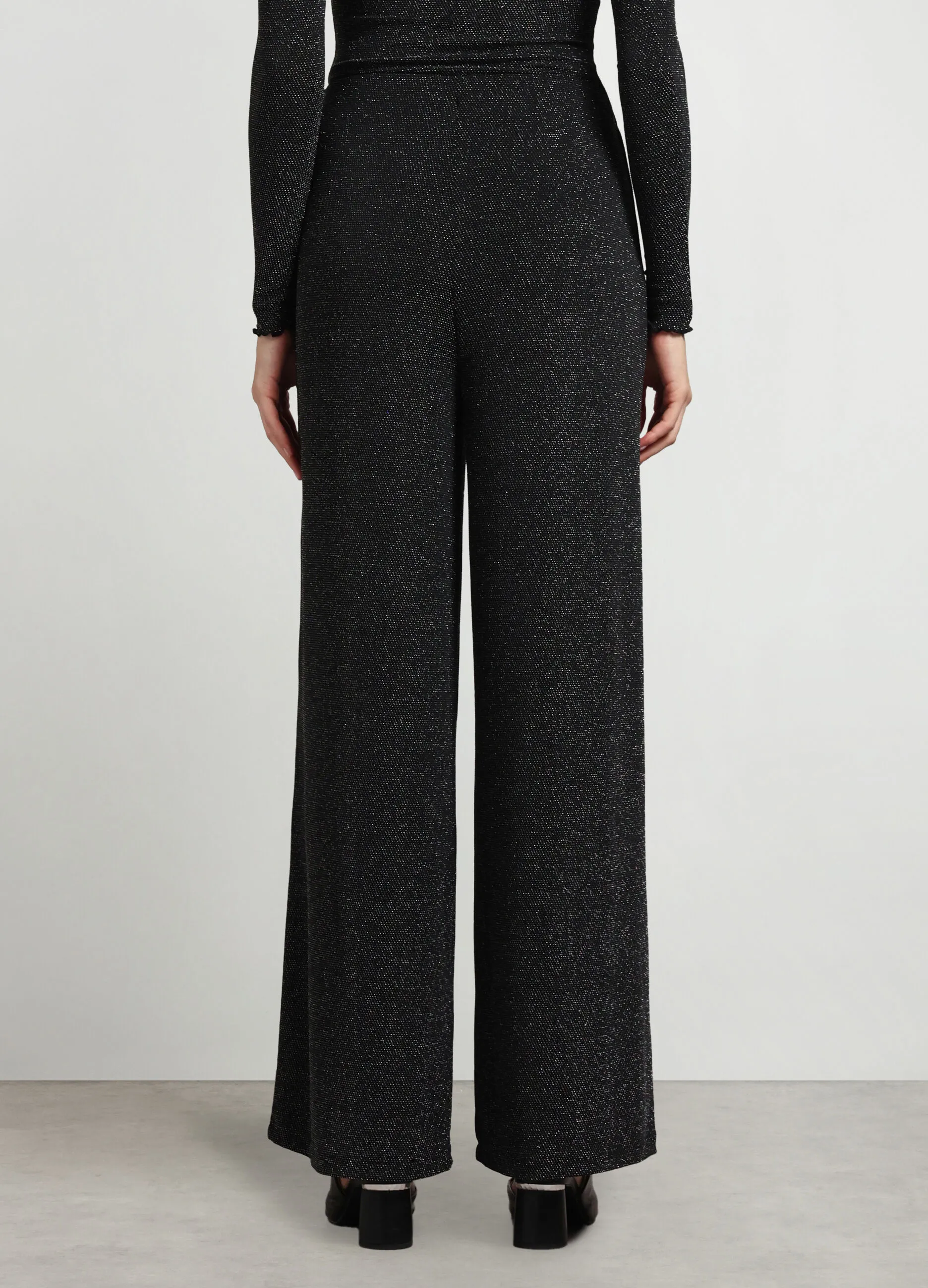 NICE & CHIC  Pantaloni in jersey stretch e lurex donna