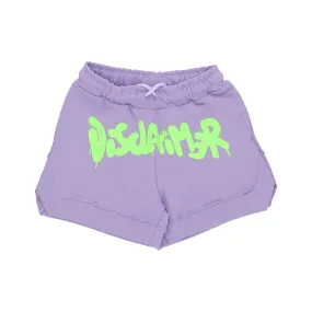 Pantaloncino Donna W Logo Short Lilac/st Lime