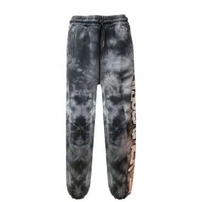 Pantalone In Felpa Tie Dye, Nero