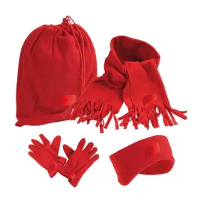 Set Invernale da Donna Sciarpa Paraorecchie e Guanti Personalizzabile con Ricami PS 12289