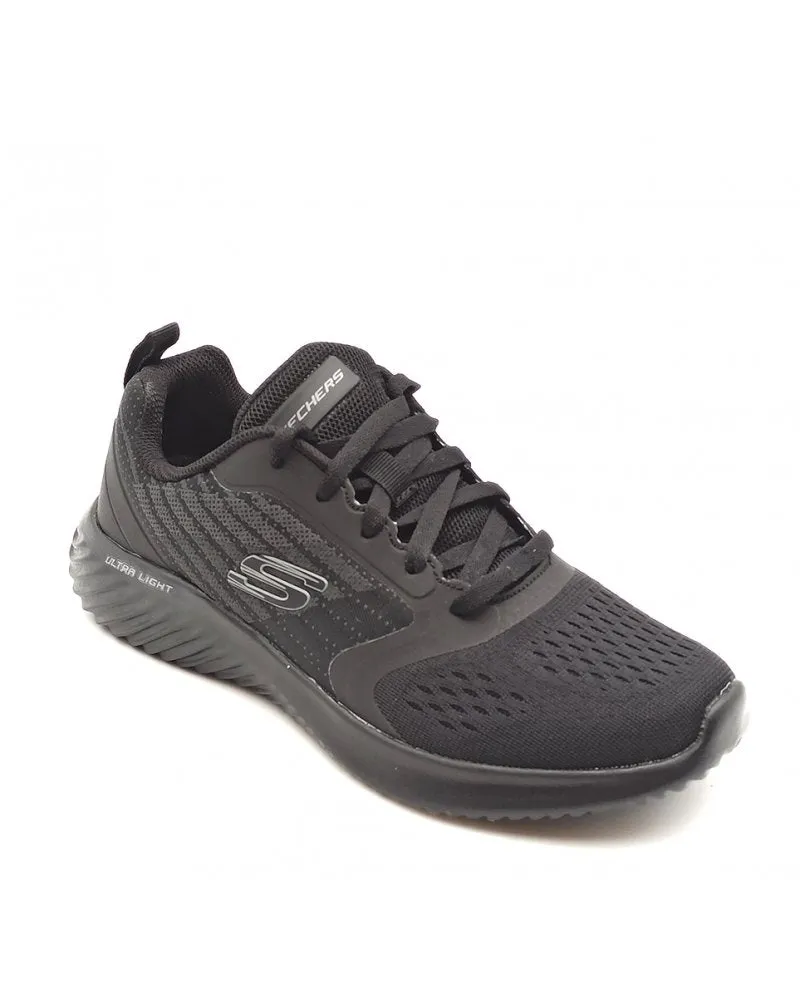 Sneakers uomo in tessuto Nero SKECHERS Bounder Verkona 232004 bbk