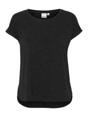 T-shirt Donna a maniche corte nera